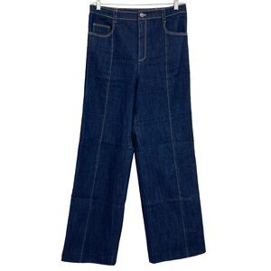 Cinq a Sept Francine Jeans Wide Leg High Waisted Dark Wash